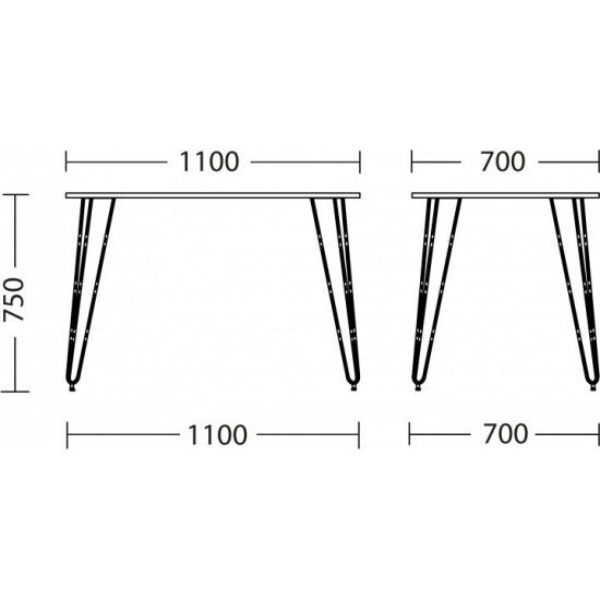 Dining table Nowy Styl ALLER ordf ANTR (18)-1100*700*750 POLAR BIRCH