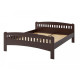 Bed Camelia Rosalia made of solid beech 120x200 dark walnut