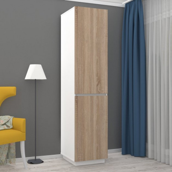 Hinged wardrobe FlashNika Hold 24 Nymphea alba + Sonoma oak