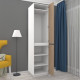 Hinged wardrobe FlashNika Hold 24 Nymphea alba + Sonoma oak