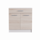 Kitchen module Eco Bottom drawer 800 with tabletop Ash Shimo Light 80x46x85 cm