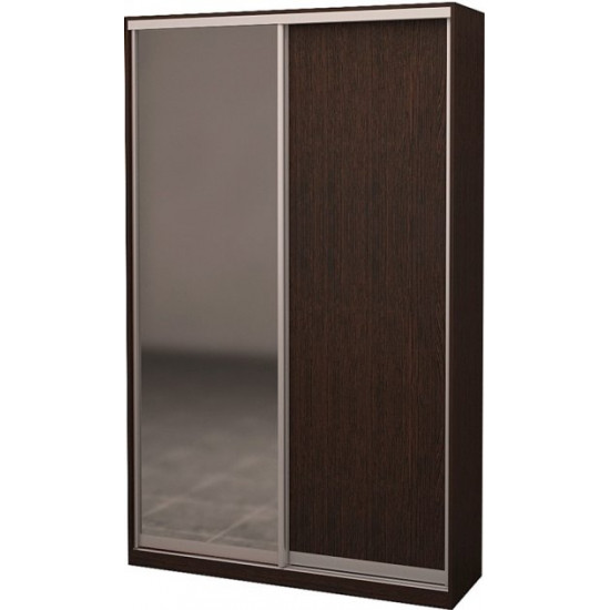 Two-door wardrobe Roko 120x242x45 cm chipboard + Mirror Oak Wenge (20200024966)