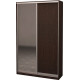 Two-door wardrobe Roko 120x242x45 cm chipboard + Mirror Oak Wenge (20200024966)