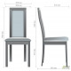 AMF dining chair Burton bleached beech/graphite 546279