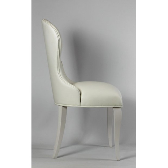 White chairs for the kitchen, living room, restaurants in a modern style.