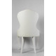 White chairs for the kitchen, living room, restaurants in a modern style.