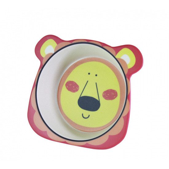 Deep plate made of bamboo fiber Fissman Lion Cub 14.5x12.5x4cm (9469)