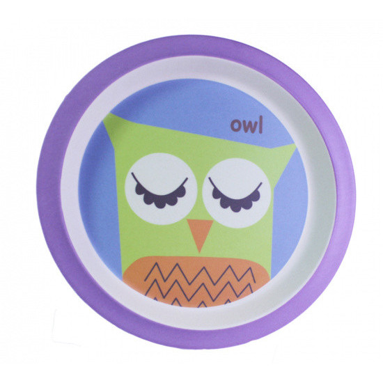 Deep plate with suction cup Fissman Owlet 20x3.5cm (9468)