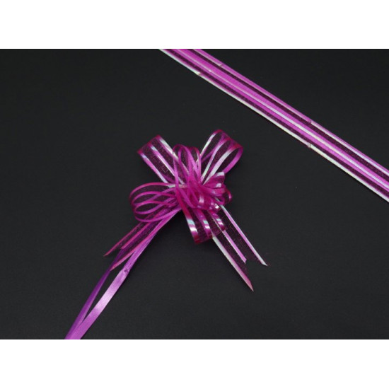 Gift bow with drawstrings made of organza Pink (BN-625-13)