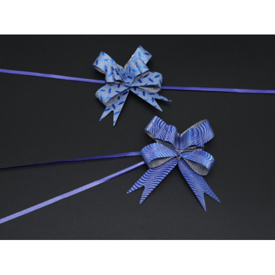 Gift bow with pattern Blue (BN-627-9)