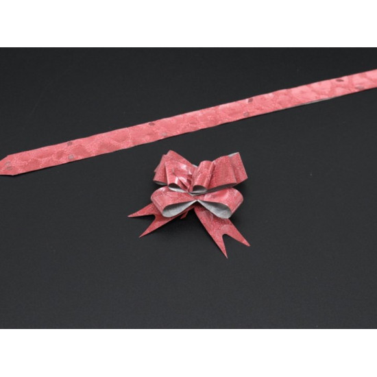 Gift bow, lingering, plain Red (BN-628-4)