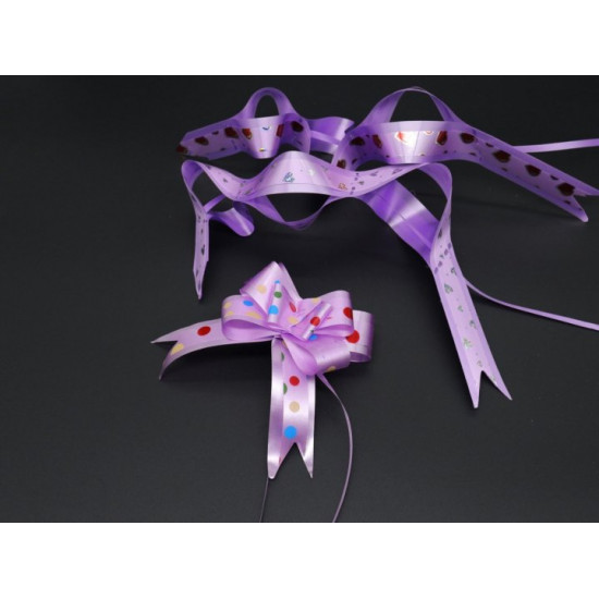 Gift bow with drawstrings decorated with a Lilac pattern (BN-623-2)