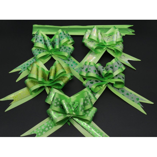 Decorated lingering gift bow Green (BN-622-4)