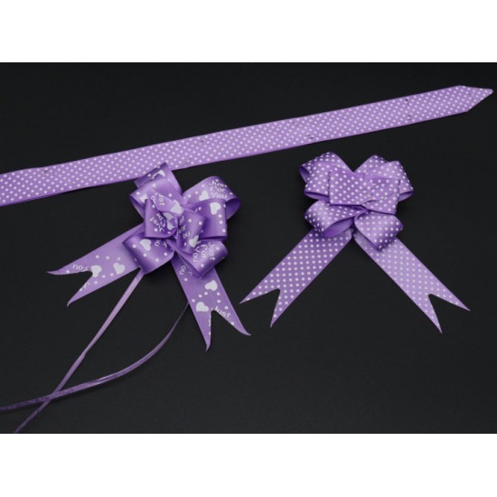 Gift bow with drawstrings with a Lilac pattern (BN-624-9)