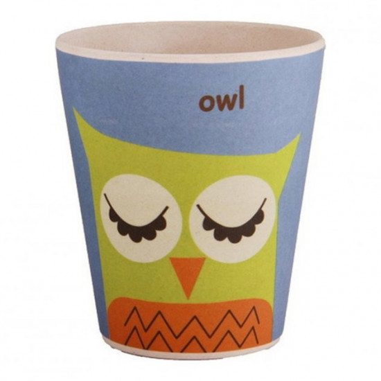 Glass for children bamboo fiber Fissman 300 ml Owl (8352)