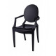 Chair Accord Louis Ghost PC-099 black 540x580x920 mm