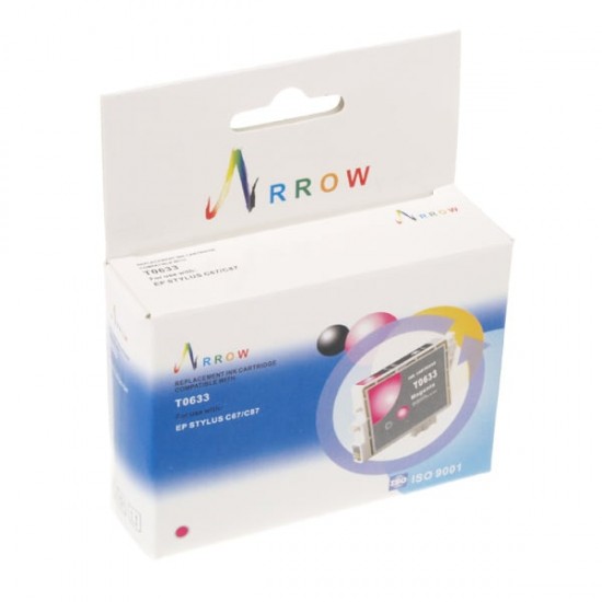 Cartridge for Epson Stylus C87 Arrow Magenta T0633