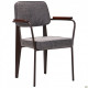 Armchair AMF Lennon coffee / concrete 521909