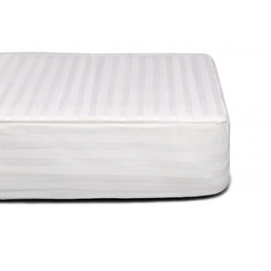 Mattress cover COTTON+ PanMatras with fixation around the perimeter 120x200 white