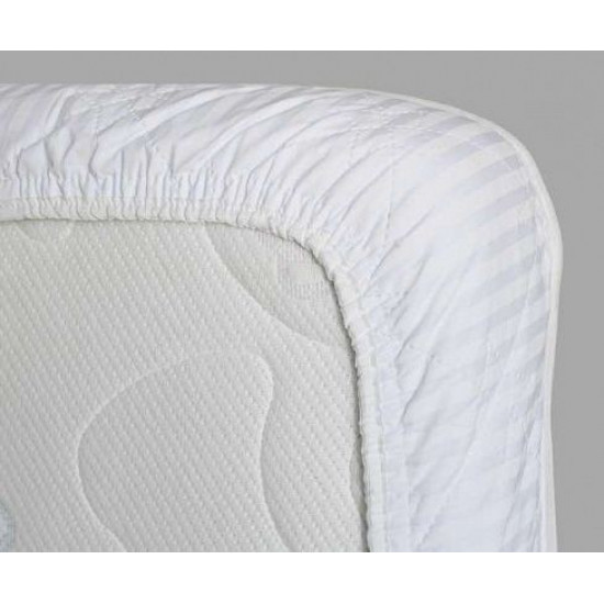 Mattress cover COTTON+ PanMatras with fixation around the perimeter 120x200 white