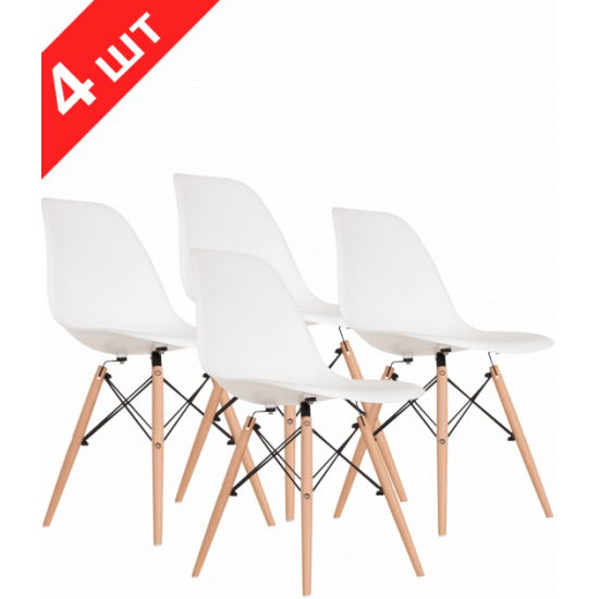 Set of chairs GT Racer X-D10 White (4 pcs)