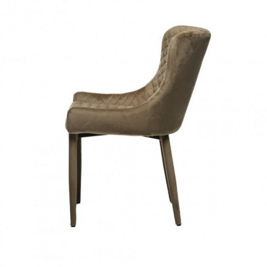 Chair Vetro M-20 (M-20) cappuccino velor legs black 520x640x820