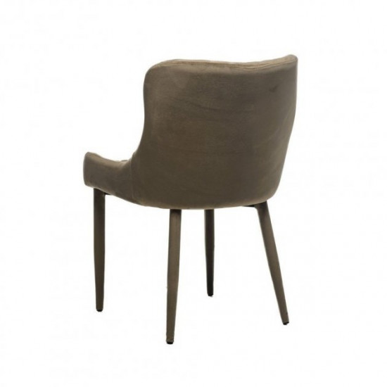 Chair Vetro M-20 (M-20) cappuccino velor legs black 520x640x820