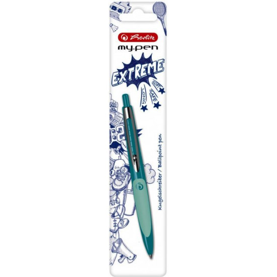 Кулькова ручка Herlitz My.Pen Extreme Light Green Зелений корпус Синя (50028351)