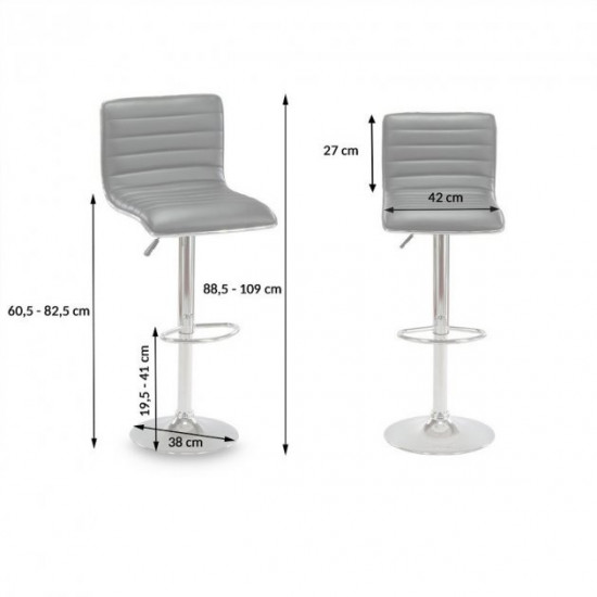 Adjustable bar stool • Hoker Malva • beige