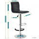 Adjustable bar stool • Hoker Malva • black