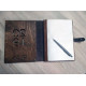 Notebook Plan 2019 in a combination of wood and leather (Notebook Plan 0064)