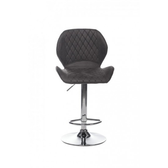 Bar chair Vetro VT-B-11 artificial nubuck color gray