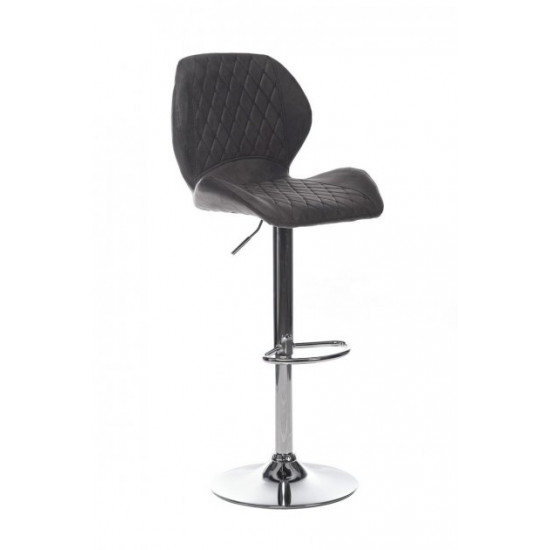 Bar chair Vetro VT-B-11 artificial nubuck color gray