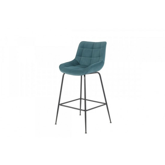 Half-bar chair Vetro VT-В-140-1 corduroy color azure