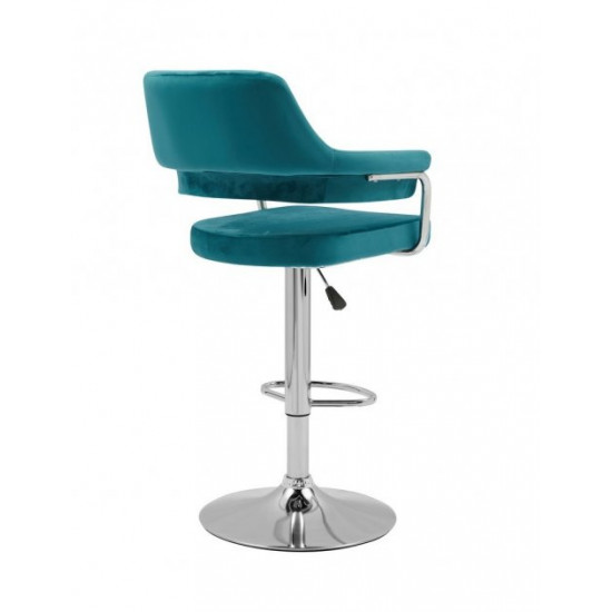 Bar chair Vetro VT-B-91 corduroy azure