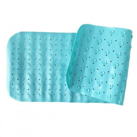 Anti-slip silicone bath mat for children Bambi AK09 plain 35*95 (Blue)