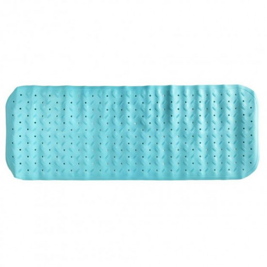 Anti-slip silicone bath mat for children Bambi AK09 plain 35*95 (Blue)