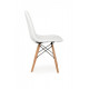 Artificial leather chair Vetro Mebel M-01 for kitchen, cafe, bar White