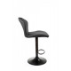 Bar stool artificial leather Vetro Mebel B-102 charcoal antique