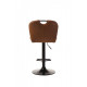 Bar chair artificial leather Vetro Mebel B-102 brandy