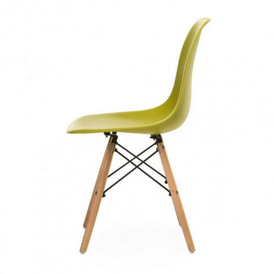 Chair Vetro M-05 (M-05) lime plastic legs beech wood 52x47x83