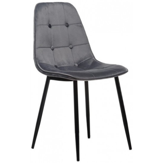 Chair Vetro Mebel M-01-3 Gray velvet (M-01-3- gray velvet)