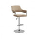 Bar stool B-91 corduroy + chrome steel Vetro Mebel Color Cappuccino