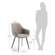 Chair La Forma AMINY CC0253UE85 Gray-beige