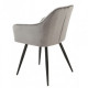 Chair Vetro M-62 (M-62) gray corduroy/velor black legs 450x700x8350