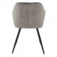 Chair Vetro M-62 (M-62) gray corduroy/velor black legs 450x700x8350