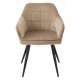 Chair Vetro M-62 (M-62) cappuccino corduroy/velor legs black 450x700x8350