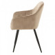 Chair Vetro M-62 (M-62) cappuccino corduroy/velor legs black 450x700x8350