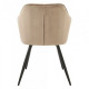 Chair Vetro M-62 (M-62) cappuccino corduroy/velor legs black 450x700x8350