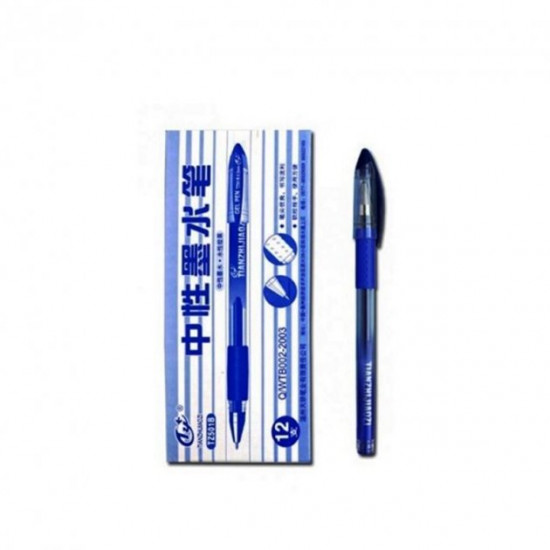 Gel pen with flu TZ501B transparent Tianjiao blue /12/